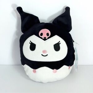 Squishmallows Sanrio Kuromi 8” Plush White Bunny Black Jester Hat Pink Skull NWT